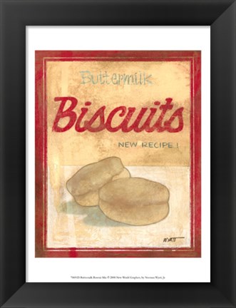 Framed Buttermilk Biscuit Mix Print