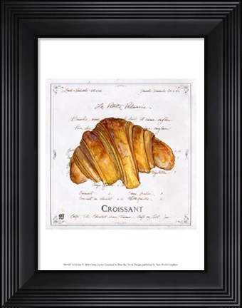 Framed Croissant Print