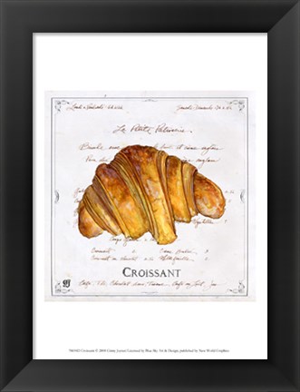 Framed Croissant Print