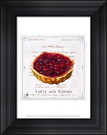 Framed Tarte aux Cerises Print