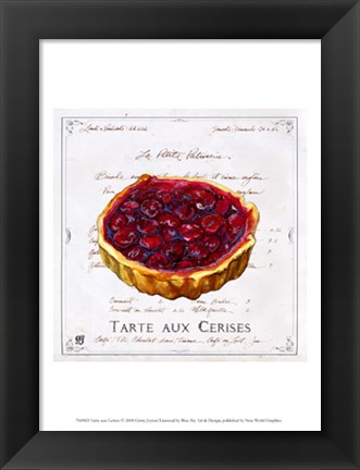 Framed Tarte aux Cerises Print