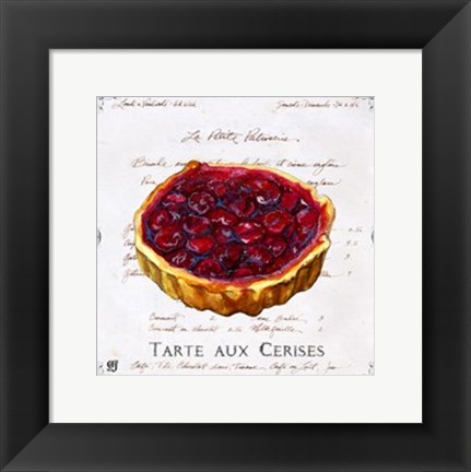 Framed Tarte aux Cerises Print