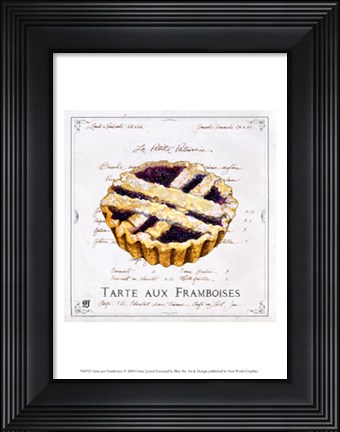 Framed Tarte aux Framboises Print