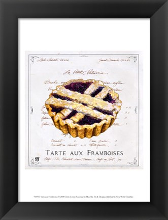 Framed Tarte aux Framboises Print