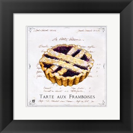 Framed Tarte aux Framboises Print