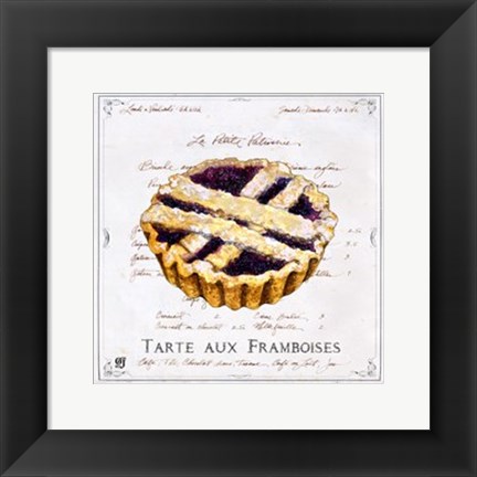 Framed Tarte aux Framboises Print