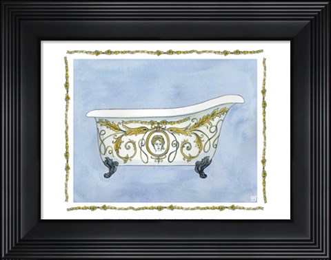 Framed French Bath Print