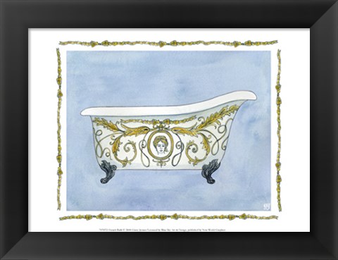 Framed French Bath Print