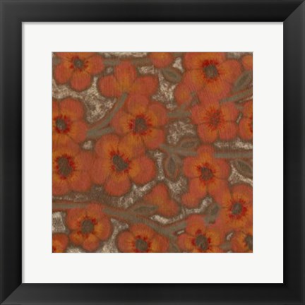 Framed Linen Blossoms I Print