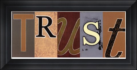 Framed Trust Panel Print