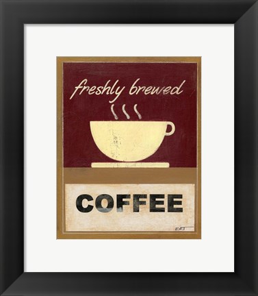 Framed Hot Coffee I Print