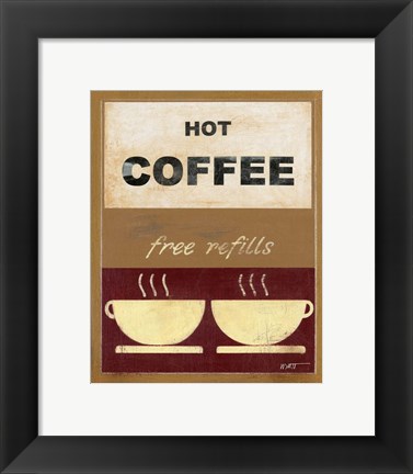 Framed Hot Coffee II Print