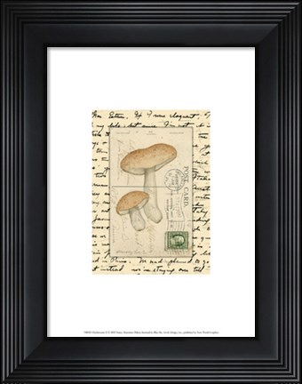 Framed Mushrooms II Print