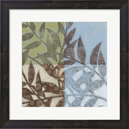 Framed Swaying Fronds II Print