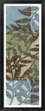 Framed Swaying Fronds Panel II Print
