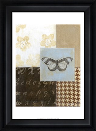 Framed Chic Butterfly I Print