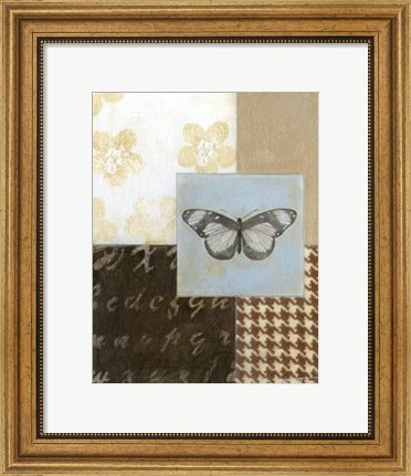 Framed Chic Butterfly I Print