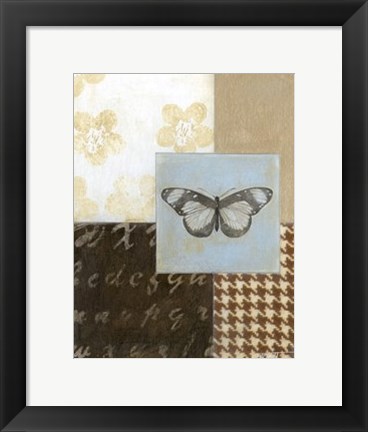 Framed Chic Butterfly I Print