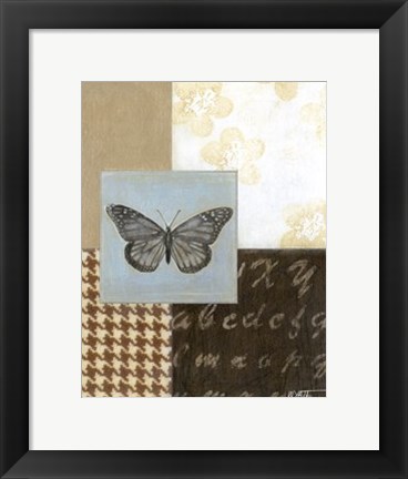 Framed Chic Butterfly II Print