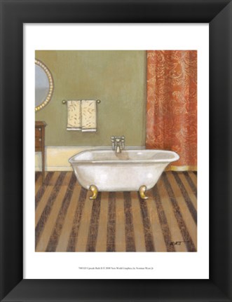 Framed Upscale Bath II Print