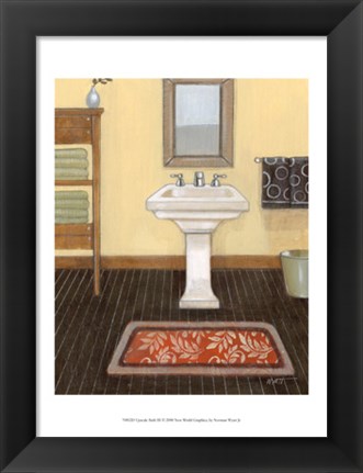 Framed Upscale Bath III Print