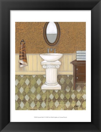 Framed Upscale Bath IV Print