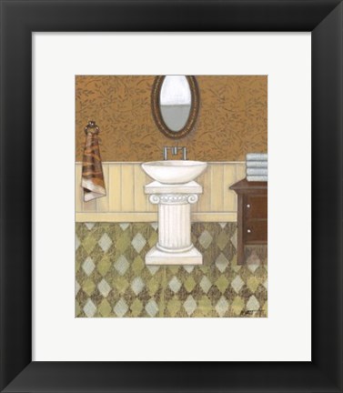 Framed Upscale Bath IV Print