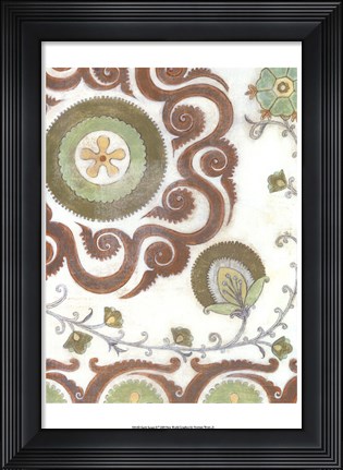 Framed Earth Suzani II Print