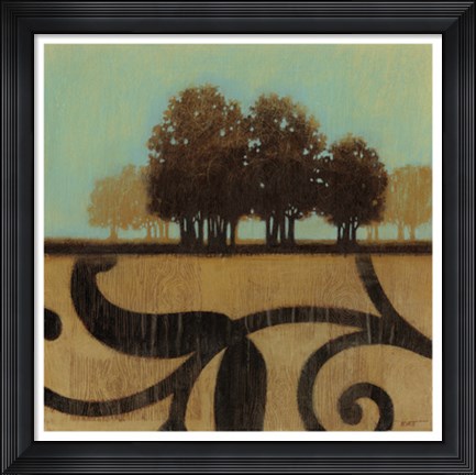 Framed Mediterranean Twilight I Print