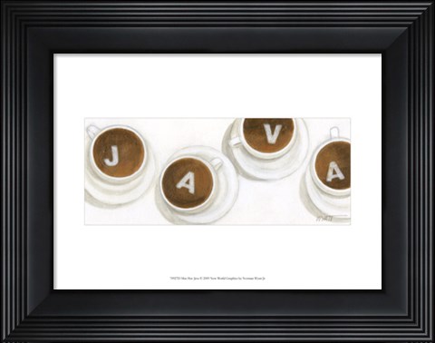 Framed Mus Hav Java Print