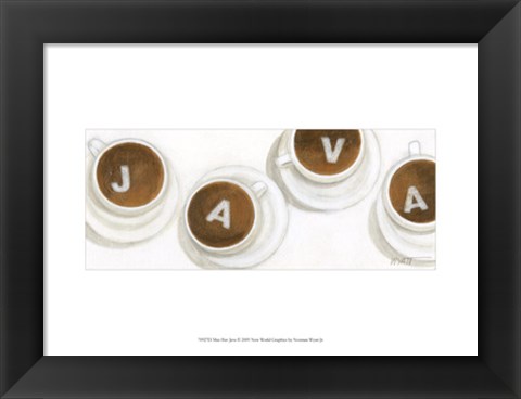 Framed Mus Hav Java Print