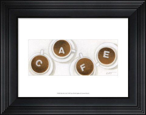 Framed Mus Hav Cafe Print