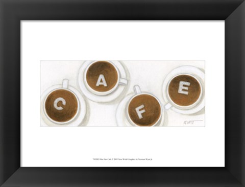 Framed Mus Hav Cafe Print