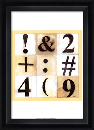 Framed Take Note II Print