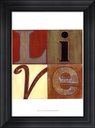 Framed Live a Lot Print