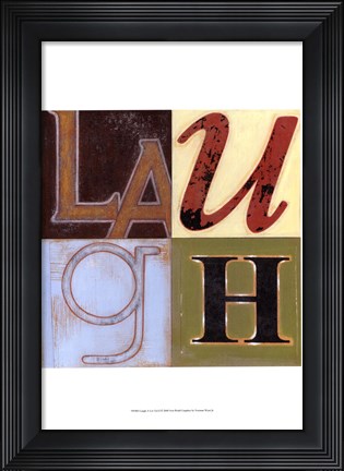 Framed Laugh a Lot Print