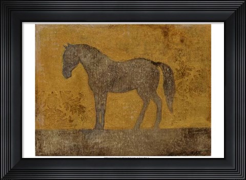 Framed Oxidized Horse II Print