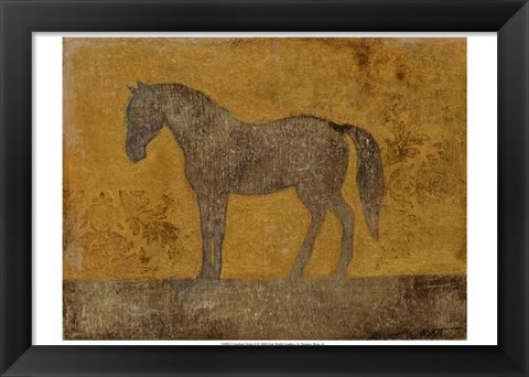 Framed Oxidized Horse II Print