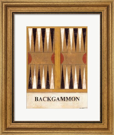 Framed Backgammon Print