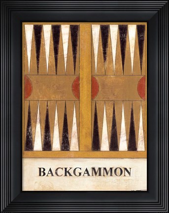 Framed Backgammon Print
