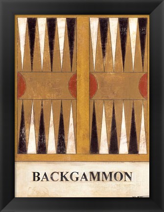 Framed Backgammon Print