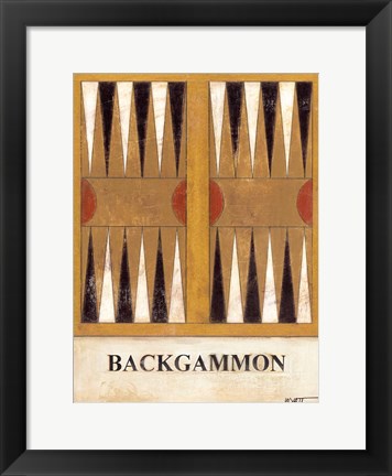 Framed Backgammon Print