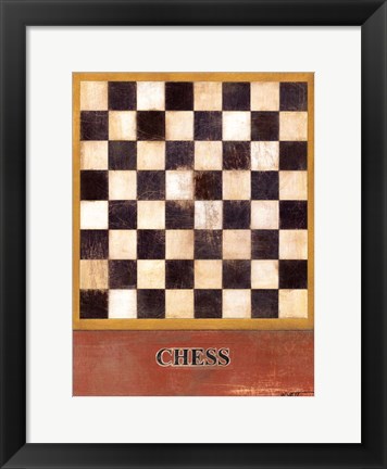 Framed Chess Print