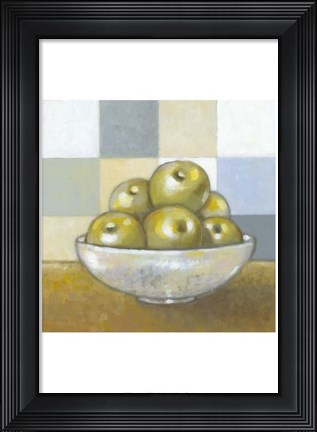 Framed Green Apples Print