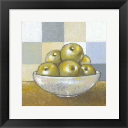 Framed Green Apples Print