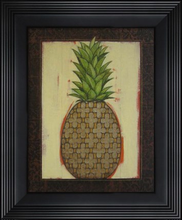 Framed Metallic Quadrofoil I Print