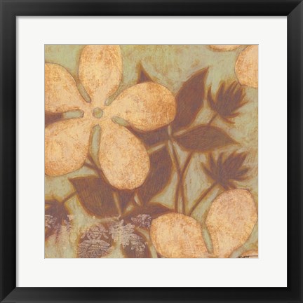 Framed Time Worn Blossoms I Print