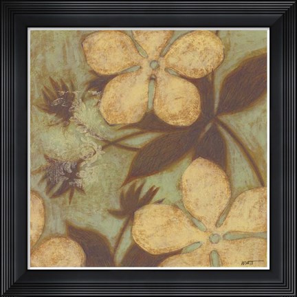 Framed Time Worn Blossoms II Print