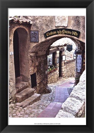 Framed Cobbled Walkway I Print