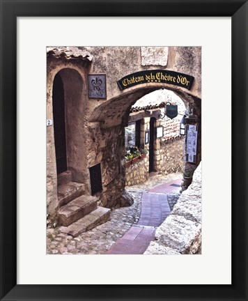 Framed Cobbled Walkway I Print